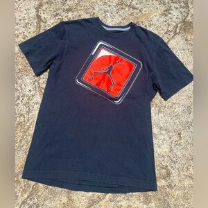 Nike Air Jordan 3 Hang Tag T-Shirt Black Size Medium square short sleeve
